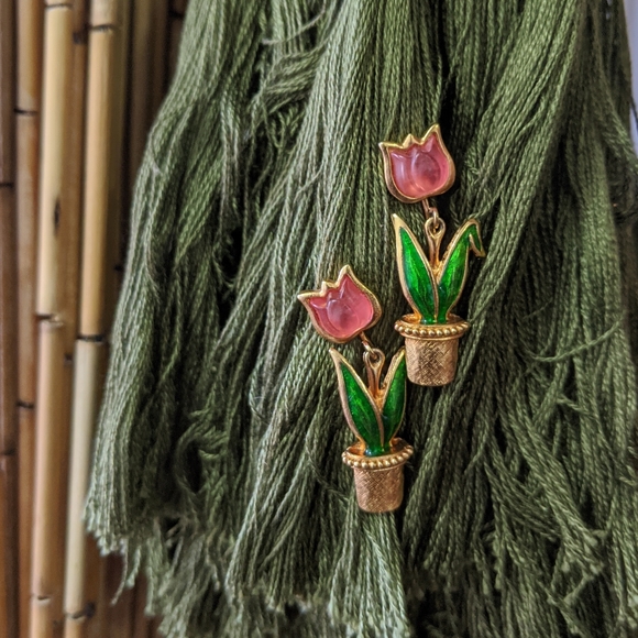 Jewelry - Flower Pot Earrings